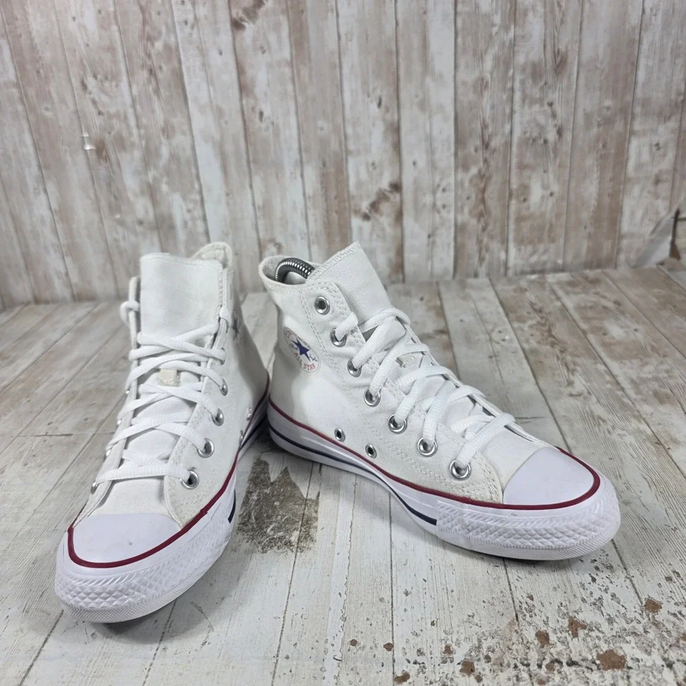 Converse‎ Chuck Taylor All Star High Top Sneakers White Canvas W7650 Womens 6